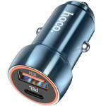 hoco. Incarcator Auto HOCO Z46A, 20W, 3A, 1 x USB-A - 1 x USB-C, Albastru - koubsolutions