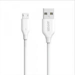 Anker Cablu Date si Incarcare USB-A - microUSB Anker PowerLine, 18W, 1m, Alb A8132H21