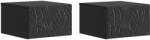 vidaXL Dulap de noapte suspendat 2 pcs Negru 49 x 34, 5 x 20 cm GartenMobel Dekor (898788)