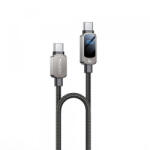 Yesido Cablu Date si Incarcare USB-C - USB-C Yesido CA179 Display, 100W, 1.2m, Negru