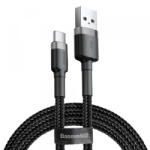 Baseus Cablu Date si Incarcare USB-A - USB-C Baseus Cafule, 60W, 0.5m, Negru CATKLF-AG1