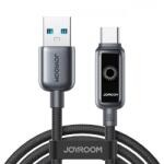 JOYROOM Cablu Date si Incarcare USB-A - USB-C Joyroom S-A55 StarFlight Display, 66W, 1.2m, Negru - koubsolutions