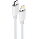 Maxlife Cablu Date si Incarcare USB-C - Lightning MaXlife MXUC-05, 20W, 1m, Alb - koubsolutions