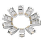 UGREEN Conector Retea UGREEN NW111, RJ45, Cat6, Set 10 bucati