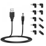 Techsuit Cablu Incarcare Techsuit AC21 ChargeNest, 1.5m, 11in1, Negru - koubsolutions