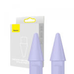 Baseus Varf Touch Pen Baseus Smooth Writing pentru Apple Pencil (Generatia 1 / 2), Set 2 bucati, Mov P80015901511-00