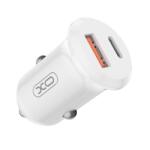 XO Design Incarcator Auto XO Design CC69, 30W, 3A, 1 x USB-A - 1 x USB-C, Alb