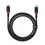 Baseus Cablu Date si Incarcare USB-C - Lightning Baseus Dura Series, 20W, 2m, Rosu Negru E0420802