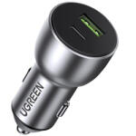 UGREEN Incarcator Auto UGREEN CD213, 36W, 3A, 1 x USB-A - 1 x USB-C, Gri