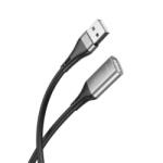 XO Design Prelungitor USB XO Design NB219, 2m, Negru