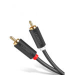 UGREEN Cablu Audio UGREEN AV104, 2 x RCA - 2 x RCA, 2m, Negru
