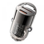 YESIDO Incarcator Auto Yesido Y68, 30W, 3A, 1 x USB-A - 1 x USB-C, Negru - koubsolutions