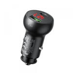 Mcdodo Incarcator Auto McDodo CC-7030 Display, 45W, 5A, 1 x USB-A - 1 x USB-C, Negru