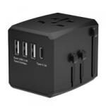 Techsuit Incarcator Retea Techsuit HHT904-B3 Travel, 30W, 3A, 3 x USB-A - 1 x USB-C, Negru - koubsolutions