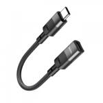 hoco. Adaptor Date si Incarcare Lightning - USB-C HOCO U107, 0.1m, Negru