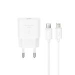 XO Incarcator Retea Cu Cablu Lightning XO Design L167, 25W, 3A, 1 x USB-C, Alb