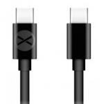 Forever Cablu Date si Incarcare USB-C - USB-C Forever, 60W, 1m, Negru - koubsolutions