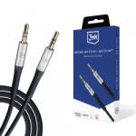 3mk Protection Cablu Audio 3.5mm - 3.5mm 3MK, 1m, Negru - koubsolutions