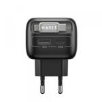 Havit Incarcator Retea Cu Cablu USB-C HAVIT UC251, 35W, 3A, 1 x USB-A - 1 x USB-C, Negru Gri