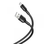 XO Design Cablu Date si Incarcare USB-A - microUSB XO Design NB212, 18W, 1m, Negru - koubsolutions