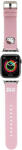 Hello Kitty Curea Hello Kitty Leather Kitty Head pentru Apple Watch 42mm / 41mm / 40mm / 38mm Series, Roz - koubsolutions