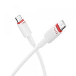BOROFONE Cablu Date si Incarcare USB-C - USB-C Borofone BX110 Beneficio, 60W, 1m, Alb