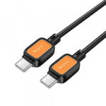 hoco. Cablu Date si Incarcare USB-C - USB-C HOCO X108, 60W, 1m, Negru