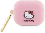 Hello Kitty Husa Hello Kitty 3D Kitty Head pentru Apple AirPods 3, Roz