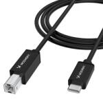 WZK Cablu Imprimanta WZK WKDDY1S, USB-C - USB-B, 1m, Negru - koubsolutions