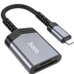 hoco. Cititor Card Lightning HOCO UA25, SD - microSD, Gri