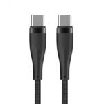 Maxlife Cablu Date si Incarcare USB-C - USB-C MaXlife MXUC-08, 60W, 1m, Negru - koubsolutions