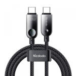 Mcdodo Cablu Date si Incarcare USB-C - USB-C McDodo CA-4780 Display, 60W, 1.2m, Negru - koubsolutions