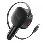 Spigen Incarcator Auto Cu Cablu USB-C Spigen EV603BT Essential, 60W, 3A, 1 x USB-A - 1 x USB-C, Negru ACP10515