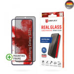 Displex Folie de protectie Ecran Privacy Displex Real Glass pentru Samsung Galaxy S22+ 5G S906, Sticla Securizata, Full Glue