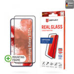 Displex Folie de protectie Ecran Displex Real Glass pentru Samsung Galaxy S22+ 5G S906, Sticla Securizata, Full Glue, Neagra