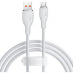 Baseus Cablu Date si Incarcare USB-A - USB-C Baseus Pudding, 100W, 1.2m, Alb