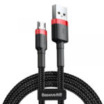 Baseus Cablu Date si Incarcare USB-A - microUSB Baseus Cafule, 18W, 3m, Rosu CAMKLF-H91