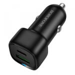 BOROFONE Incarcator Auto Borofone BZ34B Cloud, 38W, 3A, 1 x USB-A - 1 x USB-C, Negru - koubsolutions