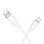 hoco. Cablu Date si Incarcare USB-A - Lightning HOCO X124, 18W, 1m, Alb - koubsolutions