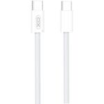 XO Design Cablu Date si Incarcare USB-C - USB-C XO Design NB-Q260A, 60W, 1m, Alb