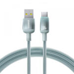Baseus Cablu Date si Incarcare USB-A - USB-C Baseus Discolor, 100W, 2m, Albastru Verde E0420801