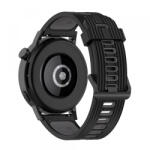 Techsuit Curea Techsuit W002 pentru Samsung Galaxy Watch / Huawei Watch Series, 20mm, Neagra - koubsolutions