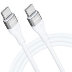 WZK Cablu Incarcare USB-C - USB-C WZK WSTCC1, 65W, 1m, Alb