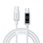 JOYROOM Cablu Date si Incarcare USB-C - USB-C Joyroom S-A55 StarFlight Display, 100W, 1.2m, Alb