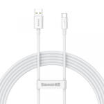 Baseus Cablu Date si Incarcare USB-A - USB-C Baseus Superior Series, 65W, 2m, Alb CAYS000901