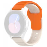 Techsuit Curea Techsuit W050 pentru Samsung Galaxy Watch / Huawei Watch Series, Portocalie Bej - koubsolutions