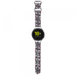 Hello Kitty Curea Hello Kitty Silicone Tags Graffiti pentru Samsung Galaxy Watch / Huawei Watch Series, Neagra