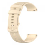 Techsuit Curea Techsuit W006 pentru Huawei Watch / Garmin Watch Series, 18mm, Crem - koubsolutions