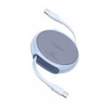 Baseus Cablu Date si Incarcare USB-C - USB-C Baseus Pathfinder Retractable, 100W, 1m, Bleu P10368400311-00