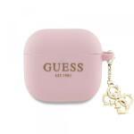 Guess Husa Guess W/4G Charm pentru Apple AirPods 4, Roz